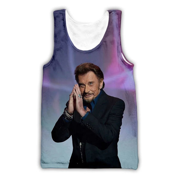 Débardeur Johnny Le BOSS 1 5 modèles | Johnny Hallyday Fanclub