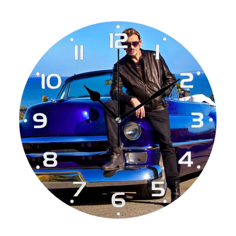 Horloge Ronde Néon Johnny Hallyday – Rouge – STC – Neuve Sous Blister