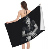 Serviette de bain Johnny Hallyday 18 modèles - 80 cm x 130 cm | Johnny Hallyday Fanclub