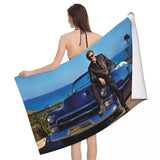 Serviette de bain Johnny Hallyday 18 modèles - 80 cm x 130 cm | Johnny Hallyday Fanclub