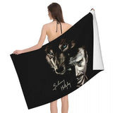 Serviette de bain Johnny Hallyday 18 modèles - 80 cm x 130 cm | Johnny Hallyday Fanclub