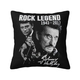 Taie d'oreiller carrée Johnny Hallyday 13 modèles | Johnny Hallyday Fanclub