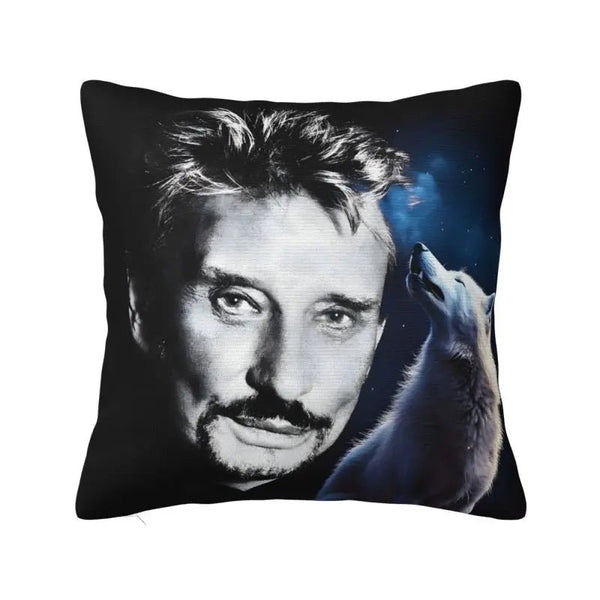 Taie d'oreiller carrée Johnny Hallyday 13 modèles | Johnny Hallyday Fanclub