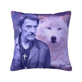 Taie d'oreiller carrée Johnny Hallyday 13 modèles | Johnny Hallyday Fanclub
