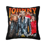 Taie d'oreiller carrée Johnny Hallyday 13 modèles | Johnny Hallyday Fanclub