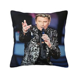 Taie d'oreiller carrée Johnny Hallyday 13 modèles | Johnny Hallyday Fanclub