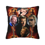 Taie d'oreiller carrée Johnny Hallyday 6 modèles | Johnny Hallyday Fanclub