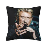 Taie d'oreiller carrée Johnny Hallyday 6 modèles | Johnny Hallyday Fanclub