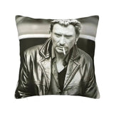 Taie d'oreiller carrée Johnny Hallyday 6 modèles | Johnny Hallyday Fanclub