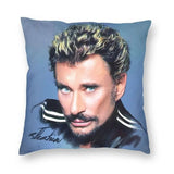 Taie d'oreiller carrée Johnny Hallyday 9 modèles | Johnny Hallyday Fanclub
