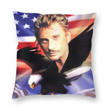 Taie d'oreiller carrée Johnny Hallyday 9 modèles | Johnny Hallyday Fanclub