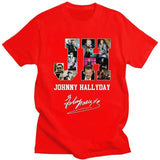 Tee-shirt en coton Johnny Hallyday - JH 7 couleurs | Johnny Hallyday Fanclub
