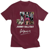 Tee-shirt en coton Johnny Hallyday - JH 7 couleurs | Johnny Hallyday Fanclub