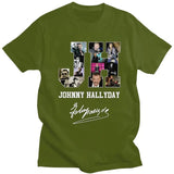 Tee-shirt en coton Johnny Hallyday - JH 7 couleurs | Johnny Hallyday Fanclub
