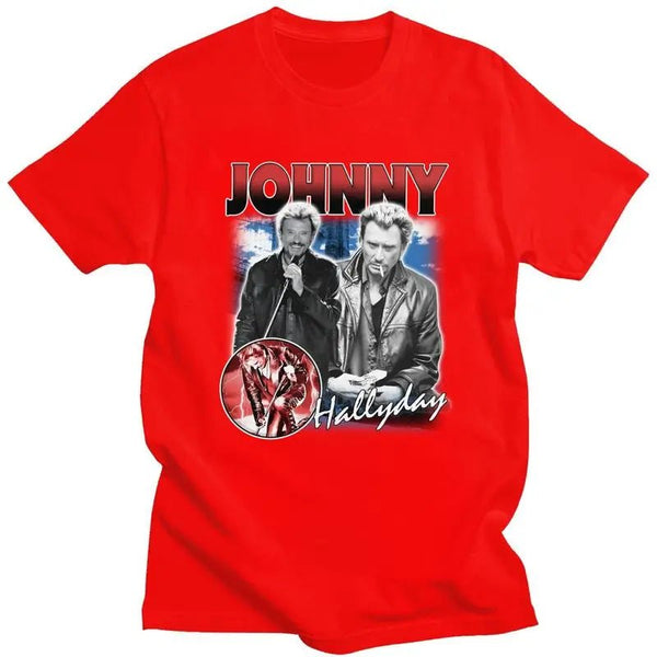 Tee-shirt en coton Johnny Hallyday - Le Boss 1 9 couleurs | Johnny Hallyday Fanclub