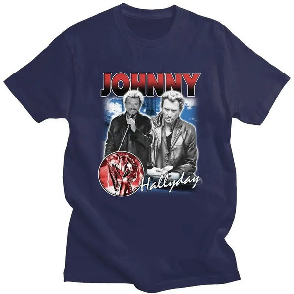 Tee-shirt en coton Johnny Hallyday - Le Boss 1 9 couleurs | Johnny Hallyday Fanclub
