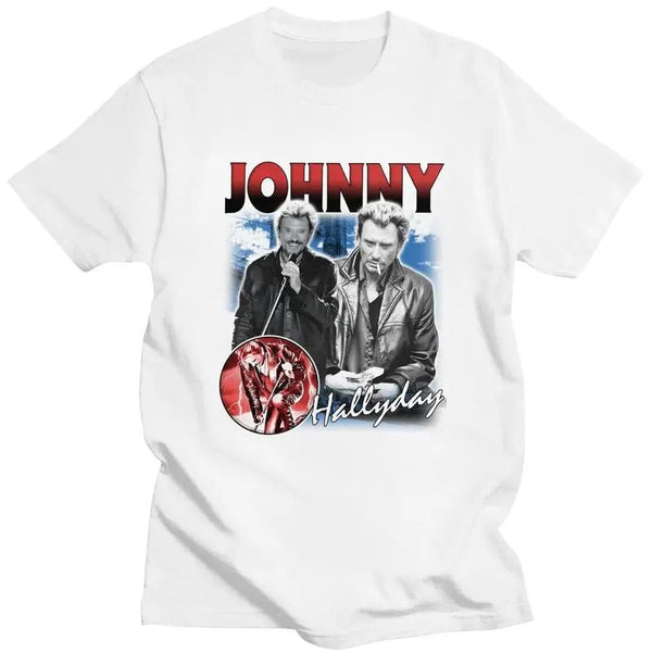 Tee-shirt en coton Johnny Hallyday - Le Boss 1 9 couleurs | Johnny Hallyday Fanclub