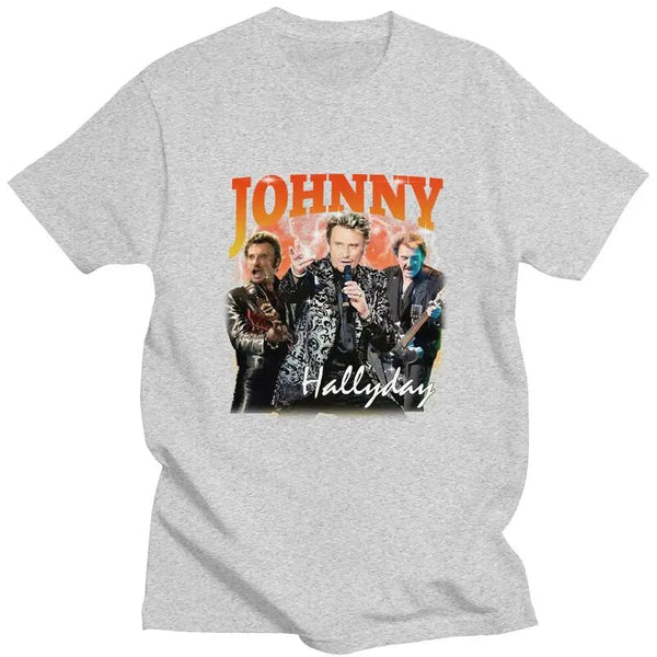 Tee-shirt en coton Johnny Hallyday - Le Boss 2 8 couleurs | Johnny Hallyday Fanclub