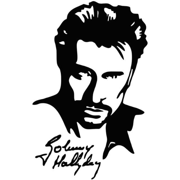 Autocollant Johnny Hallyday 14 modèles | Johnny Hallyday Fanclub