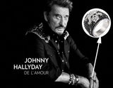 Bague Johnny Hallyday - Tête de mort en zircon | Johnny Hallyday Fanclub