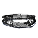 Bracelet en cuir Johnny Hallyday - Aile d'ange | Johnny Hallyday Fanclub