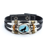 Bracelet en cuir Johnny Hallyday - Photo loup 27 modèles | Johnny Hallyday Fanclub
