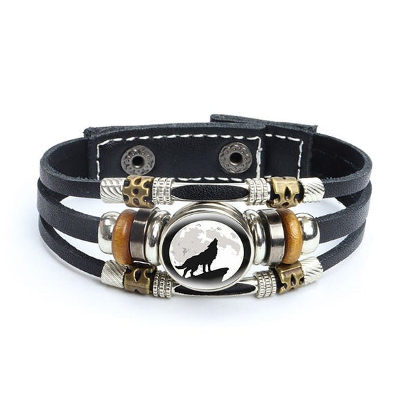 Bracelet en cuir Johnny Hallyday - Photo loup 27 modèles | Johnny Hallyday Fanclub