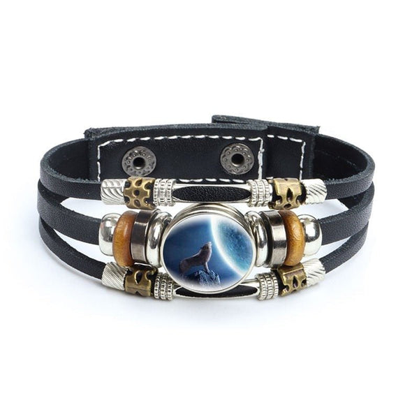 Bracelet en cuir Johnny Hallyday - Photo loup 27 modèles | Johnny Hallyday Fanclub