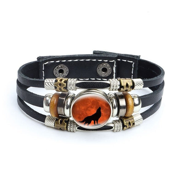 Bracelet en cuir Johnny Hallyday - Photo loup 27 modèles | Johnny Hallyday Fanclub