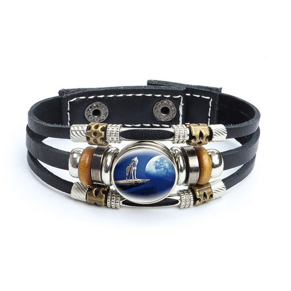 Bracelet en cuir Johnny Hallyday - Photo loup 27 modèles | Johnny Hallyday Fanclub
