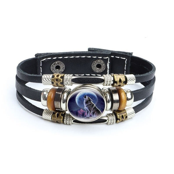 Bracelet en cuir Johnny Hallyday - Photo loup 27 modèles | Johnny Hallyday Fanclub