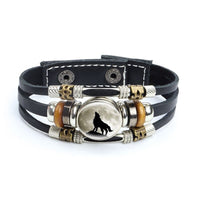 Bracelet en cuir Johnny Hallyday - Photo loup 27 modèles | Johnny Hallyday Fanclub