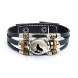 Bracelet en cuir Johnny Hallyday - Photo loup 27 modèles | Johnny Hallyday Fanclub