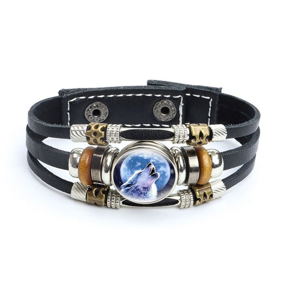 Bracelet en cuir Johnny Hallyday - Photo loup 27 modèles | Johnny Hallyday Fanclub