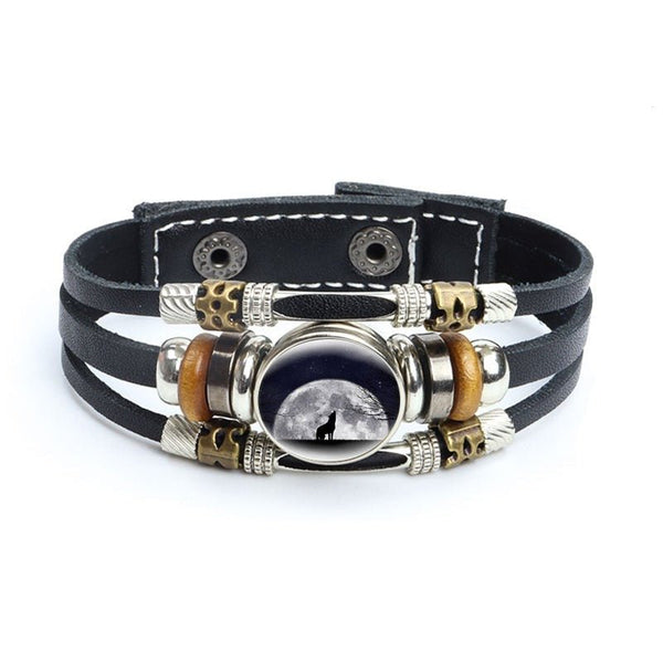 Bracelet en cuir Johnny Hallyday - Photo loup 27 modèles | Johnny Hallyday Fanclub