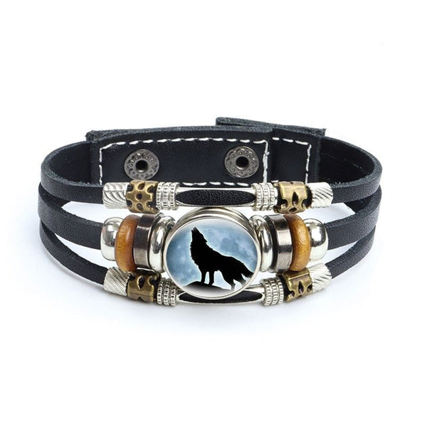 Bracelet en cuir Johnny Hallyday - Photo loup 27 modèles | Johnny Hallyday Fanclub