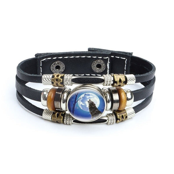 Bracelet en cuir Johnny Hallyday - Photo loup 27 modèles | Johnny Hallyday Fanclub