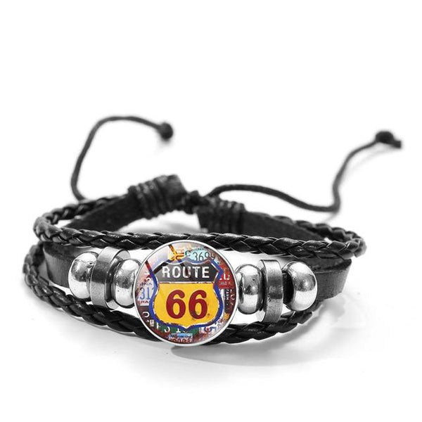 Bracelet en cuir Johnny Hallyday - Photo route 66 10 modèles #1 | Johnny Hallyday Fanclub