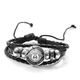Bracelet en cuir Johnny Hallyday - Photo route 66 10 modèles #1 | Johnny Hallyday Fanclub