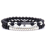 Bracelet Perle Johnny Hallyday - Croix | Johnny Hallyday Fanclub