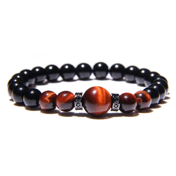 Bracelet perle Johnny Hallyday - Marron #4 modèles | Johnny Hallyday Fanclub