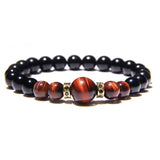 Bracelet perle Johnny Hallyday - Marron #4 modèles | Johnny Hallyday Fanclub