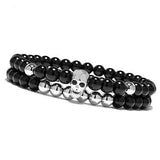 Bracelet Perle Johnny Hallyday - Tête de mort | Johnny Hallyday Fanclub