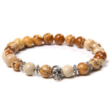 Bracelet Perle Johnny Hallyday - Tête de mort 18 modèles | Johnny Hallyday Fanclub