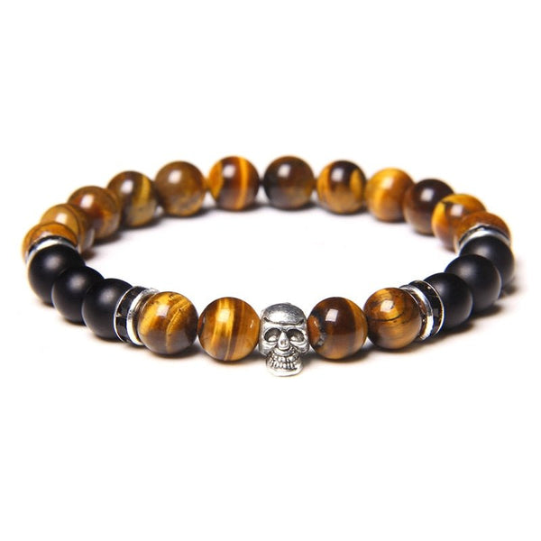 Bracelet Perle Johnny Hallyday - Tête de mort 18 modèles | Johnny Hallyday Fanclub
