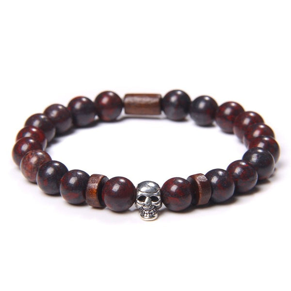 Bracelet Perle Johnny Hallyday - Tête de mort 18 modèles | Johnny Hallyday Fanclub
