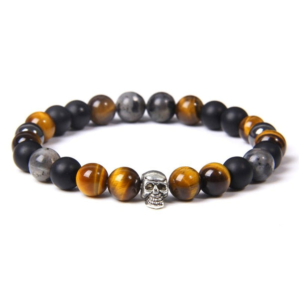 Bracelet Perle Johnny Hallyday - Tête de mort 18 modèles | Johnny Hallyday Fanclub