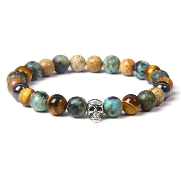 Bracelet Perle Johnny Hallyday - Tête de mort 18 modèles | Johnny Hallyday Fanclub