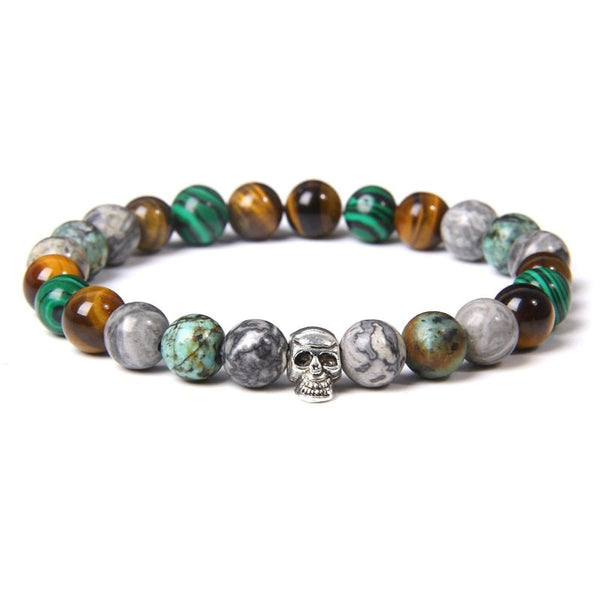 Bracelet Perle Johnny Hallyday - Tête de mort 18 modèles | Johnny Hallyday Fanclub