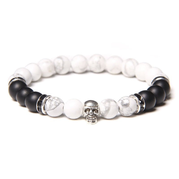 Bracelet Perle Johnny Hallyday - Tête de mort 18 modèles | Johnny Hallyday Fanclub
